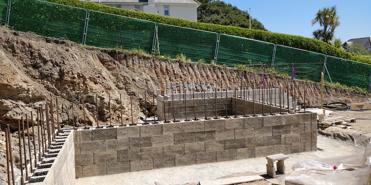 Durisol for retaining walls example 1